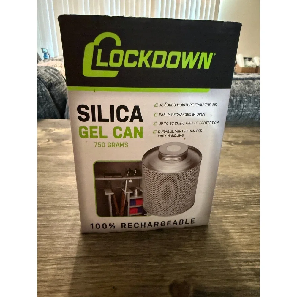 Silica Gel Can 750 Grams Rechargeable Dehumidifier 222178 - In box